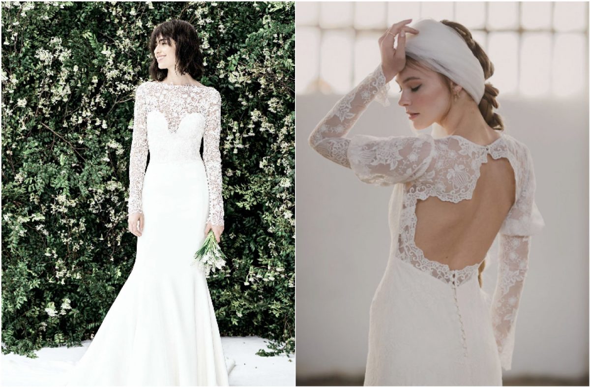 5 vestidos de novia con manga larga ¡ideales! - Blog de Evento.love