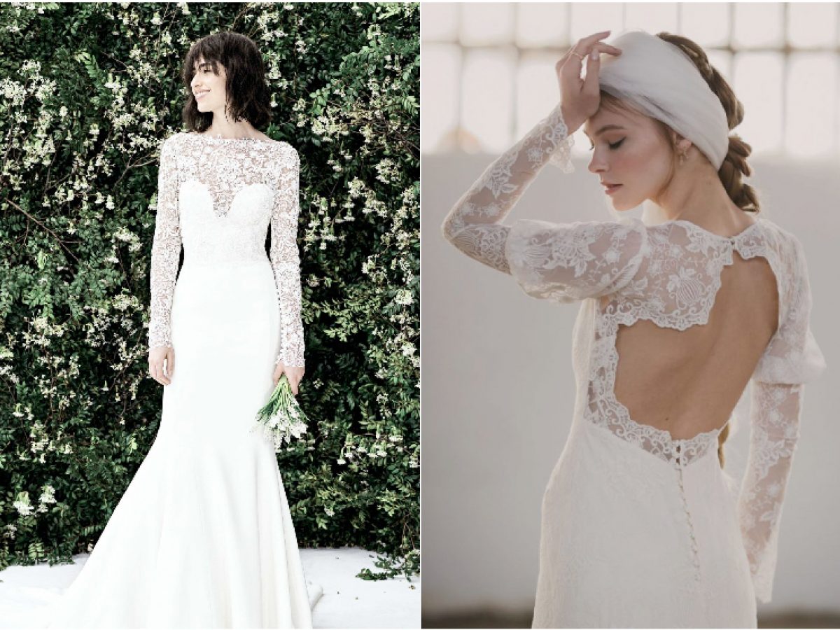 5 vestidos de novia con manga larga ¡ideales! - Blog de 