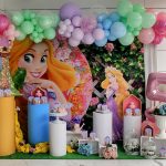 Decoración cumpleaños princesa Disney Rapunzel
