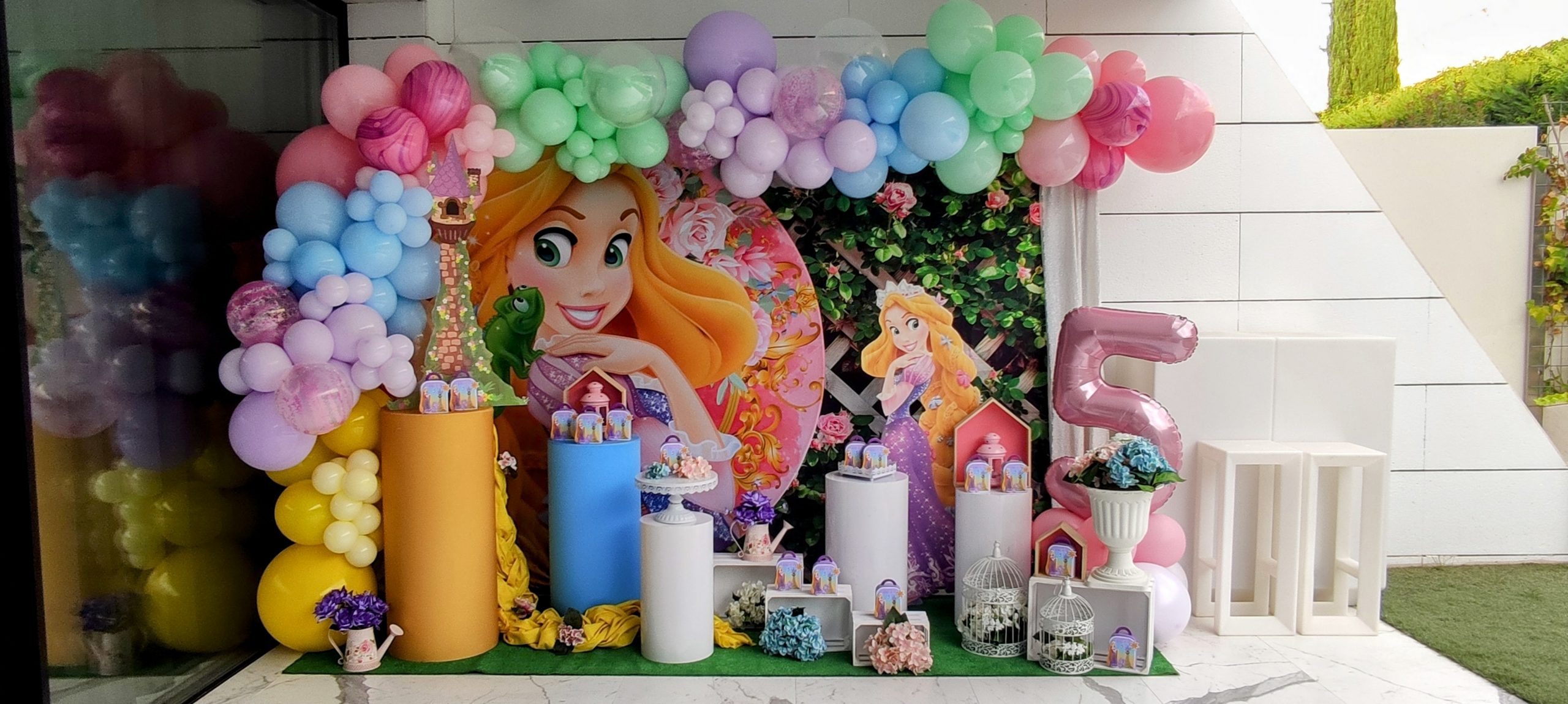 Decoración de princesa Disney Rapunzel