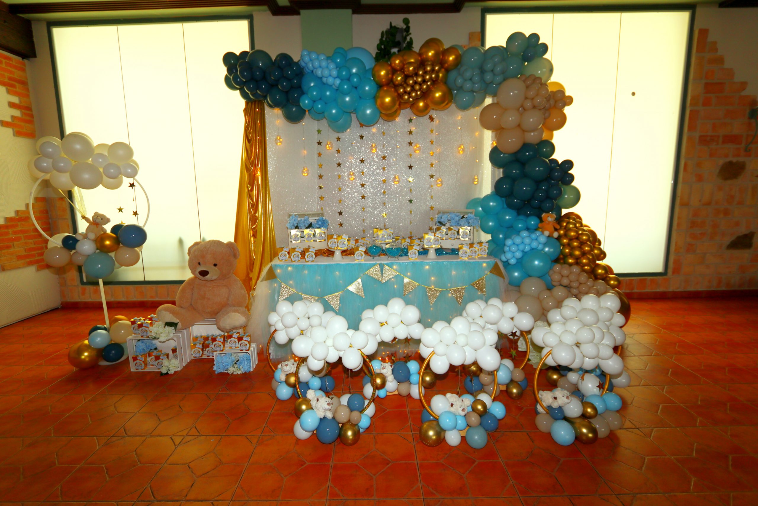 decoracion baby shower globos dulzura mesa dulce centros de mesa cajitas personalizadas