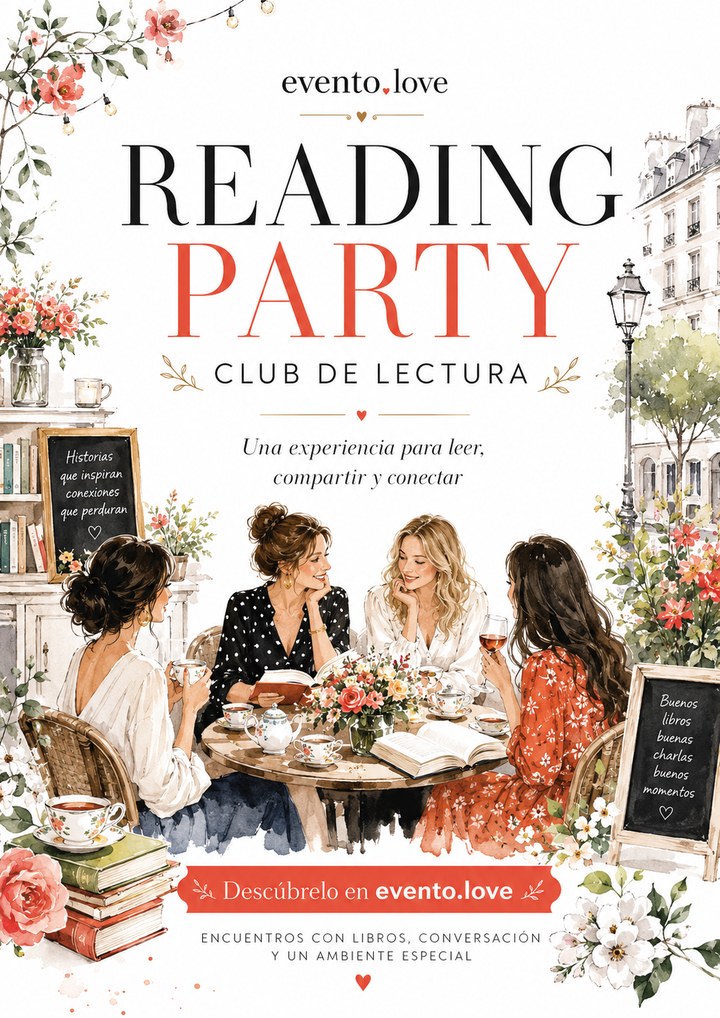 Cartel de la Reading Party del Club de Lectura